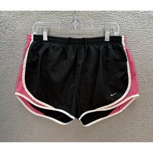 Nike Shorts Womens Large Black Pink Dri Fit Tempo Running Short Lined Sports